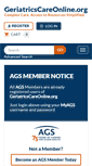 Mobile Screenshot of geriatricscareonline.org